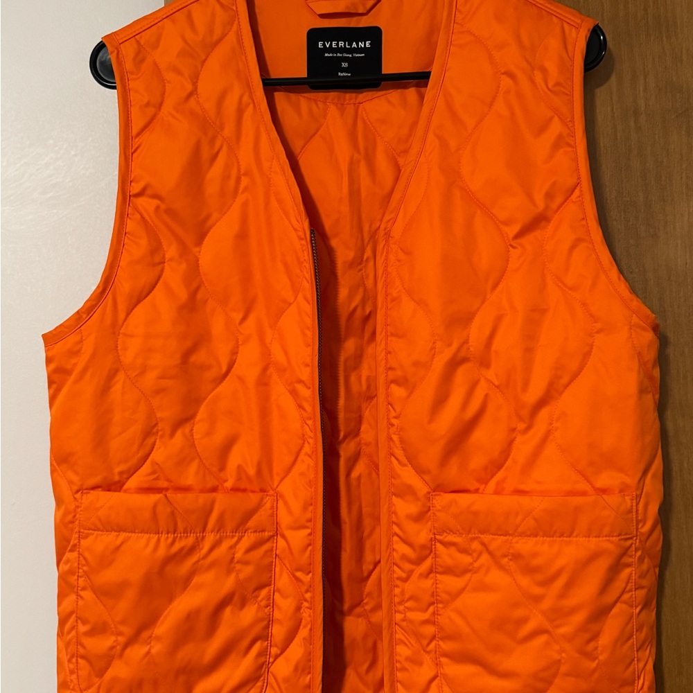 Everlane Vibrant Orange Vest NWOT